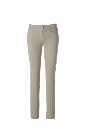 PAMELA Superstretch Hose 5 Pocket Jeans Damen *beige* Gr. 32 bis Gr. 46